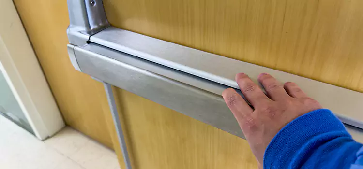 Installing a Push Bar on a Door Colton